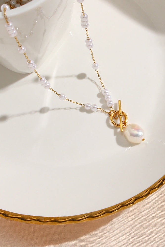Baroque Pearl Ot Clasp Necklace