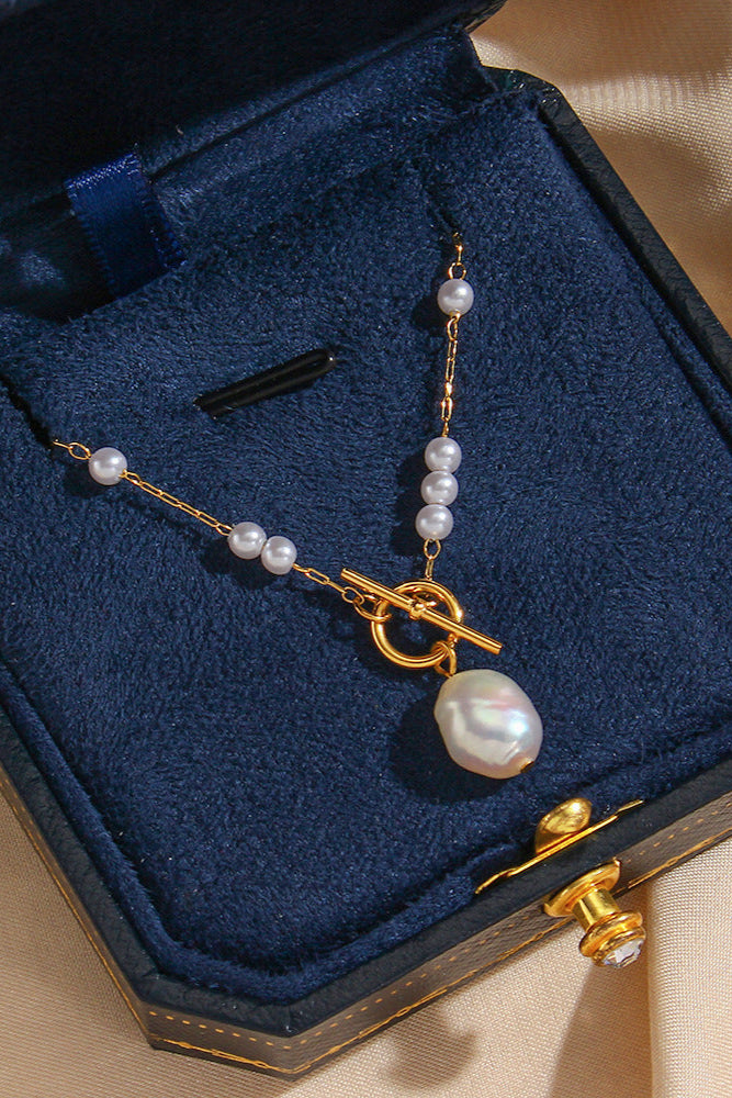 Baroque Pearl Ot Clasp Necklace