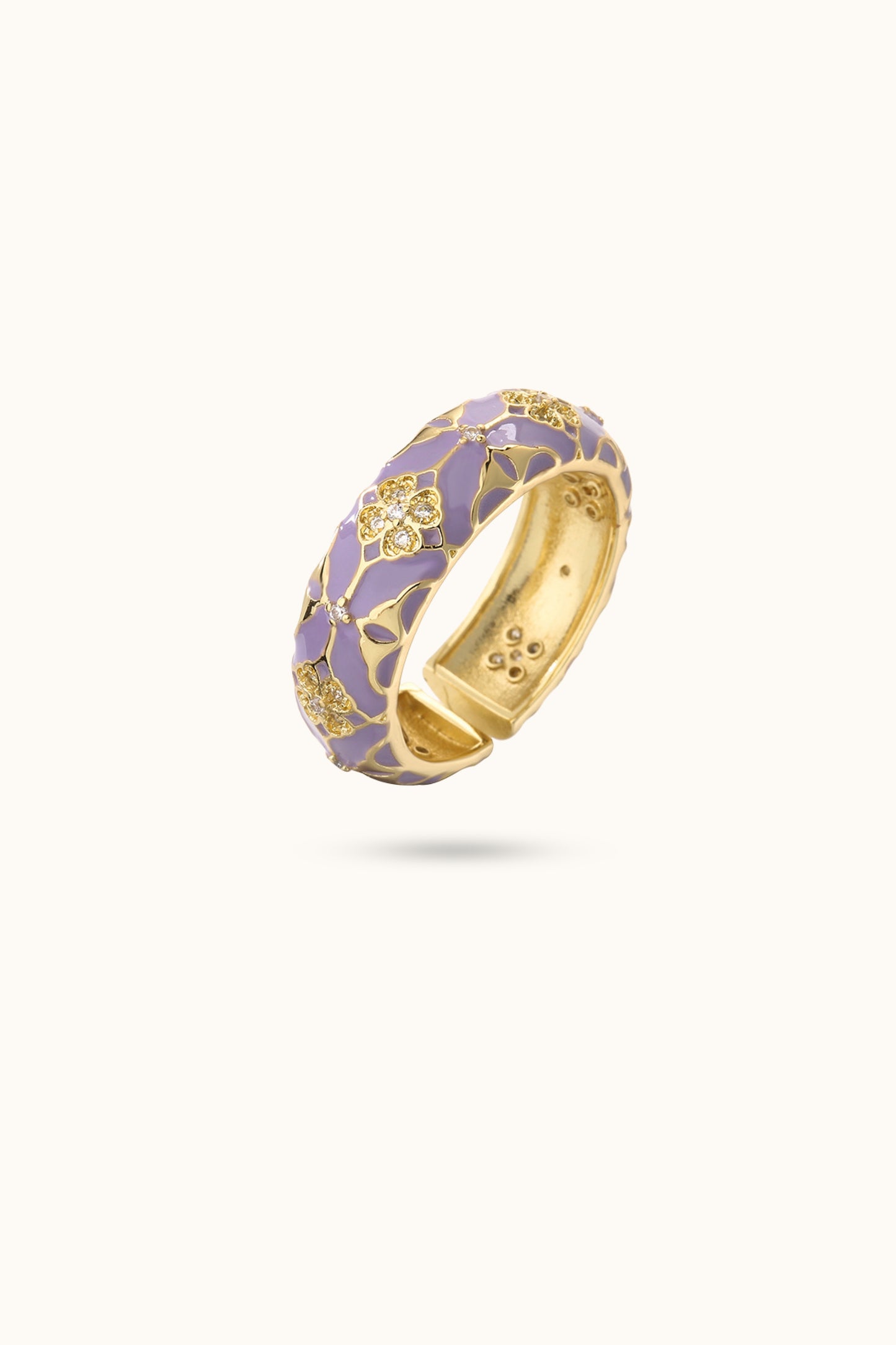 Bohemian Retro Geometric Open Ring