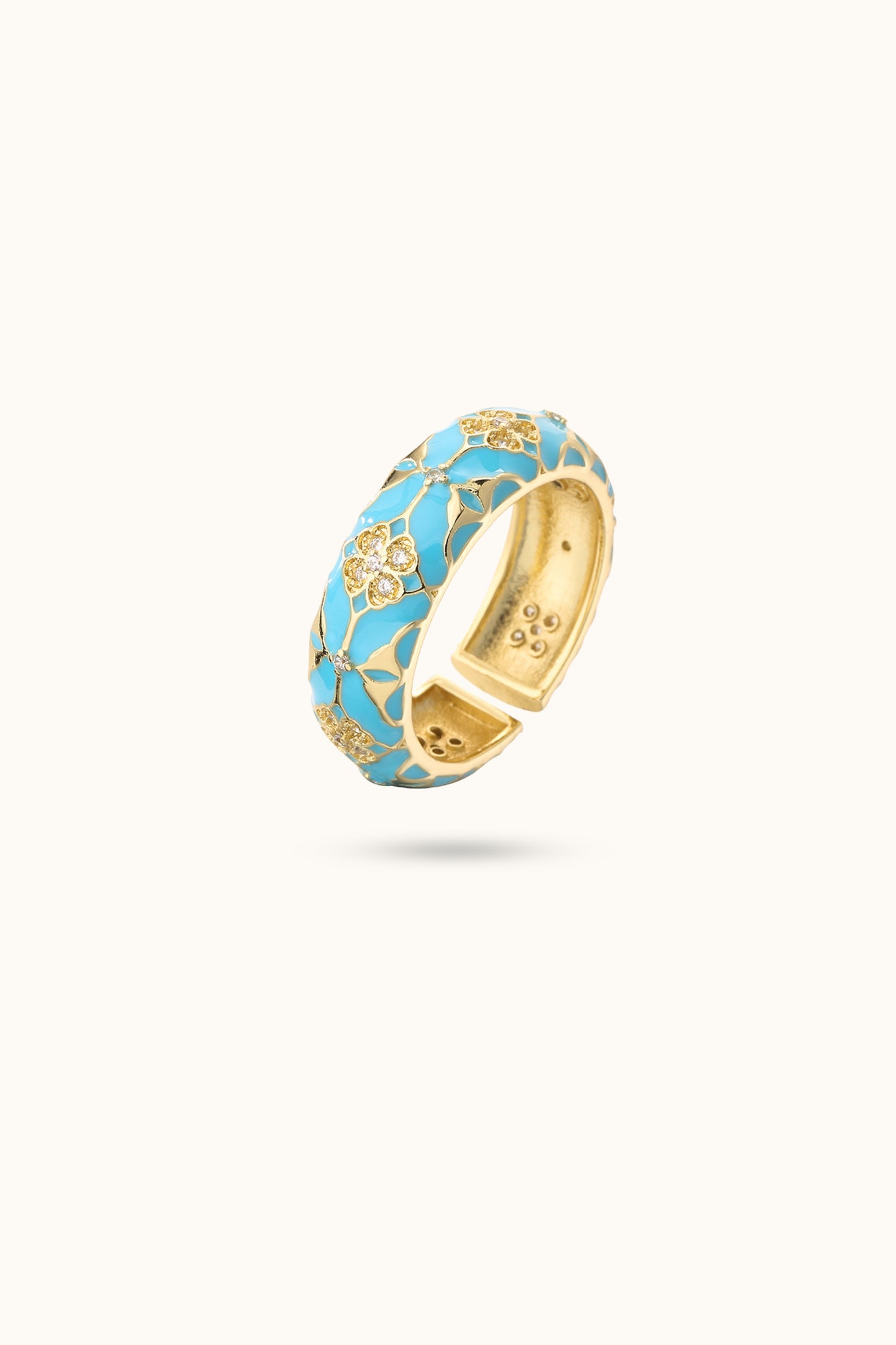 Bohemian Retro Geometric Open Ring