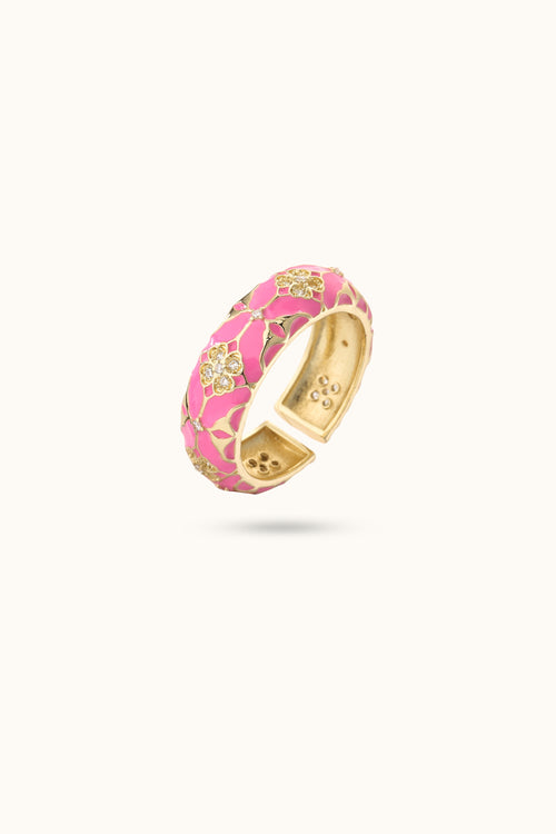 Bohemian Retro Geometric Open Ring