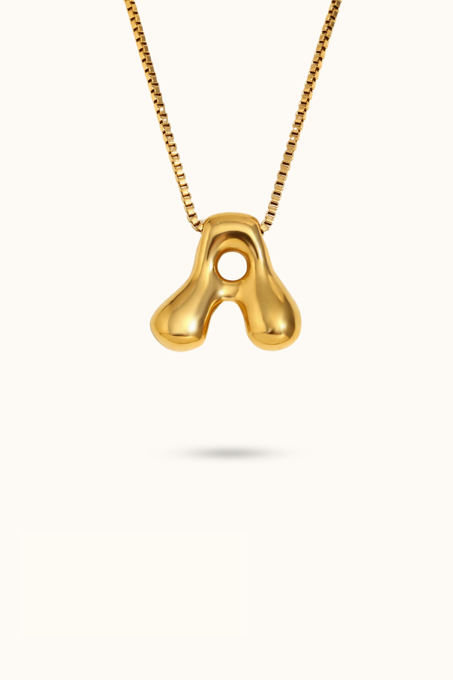 Letter Bubble Initial necklace
