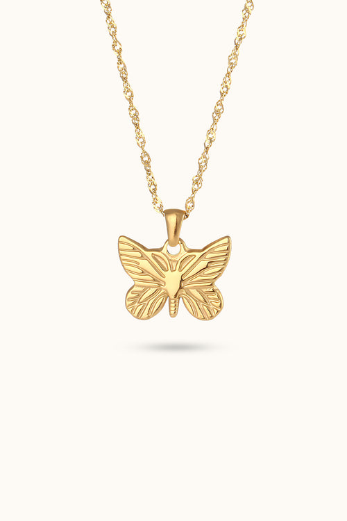 Moth Pendant Necklace