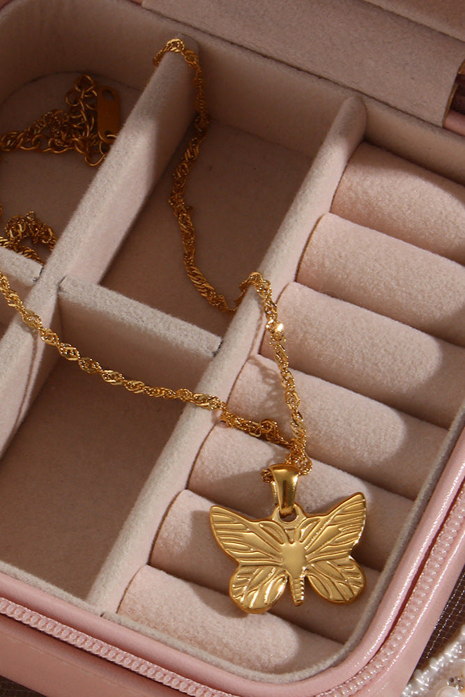 Moth Pendant Necklace