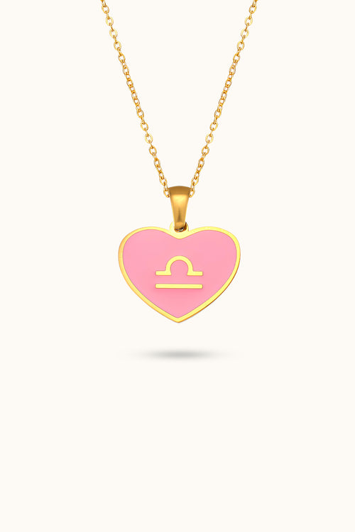Colorful Heart-shaped Necklace