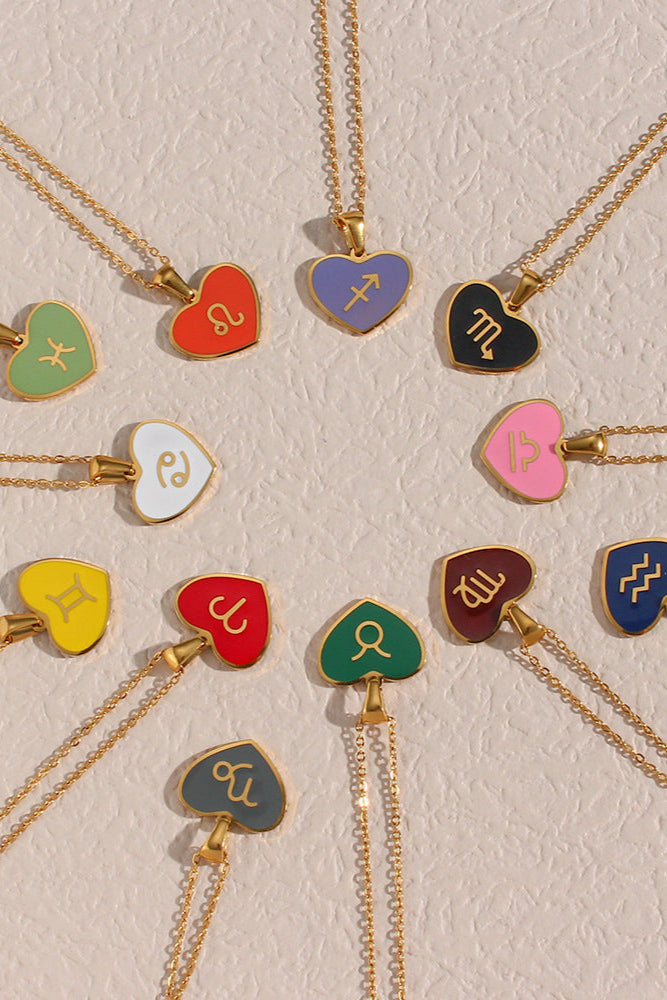 Colorful Heart-shaped Necklace