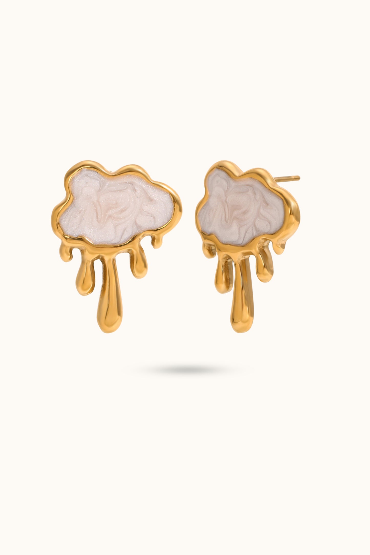 Cloud Tassel Pearl Pendant Earring