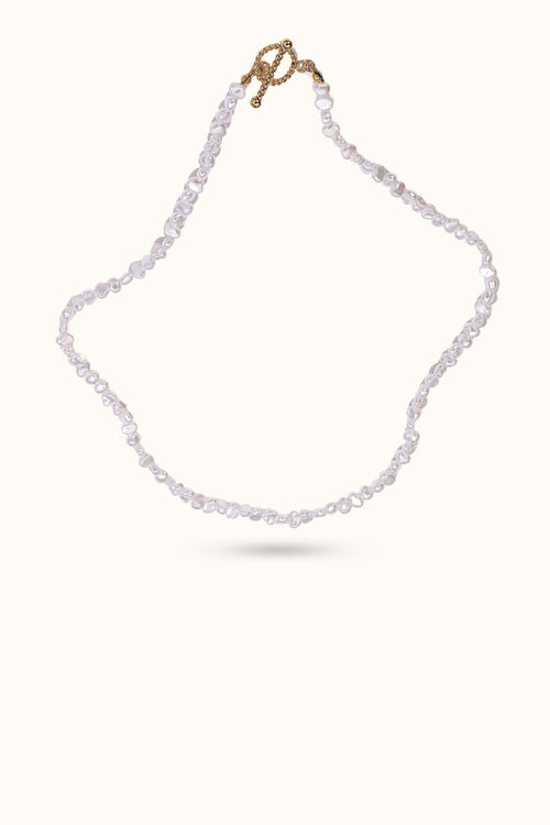 Natural freshwater fine pearl necklace