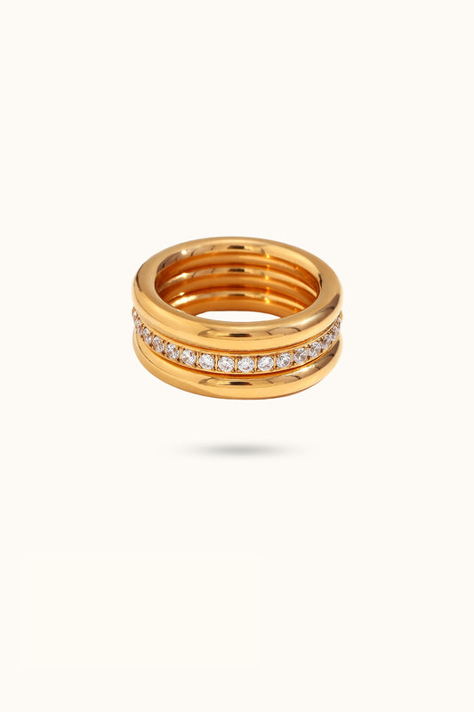 Simple 3-piece stacking ring set