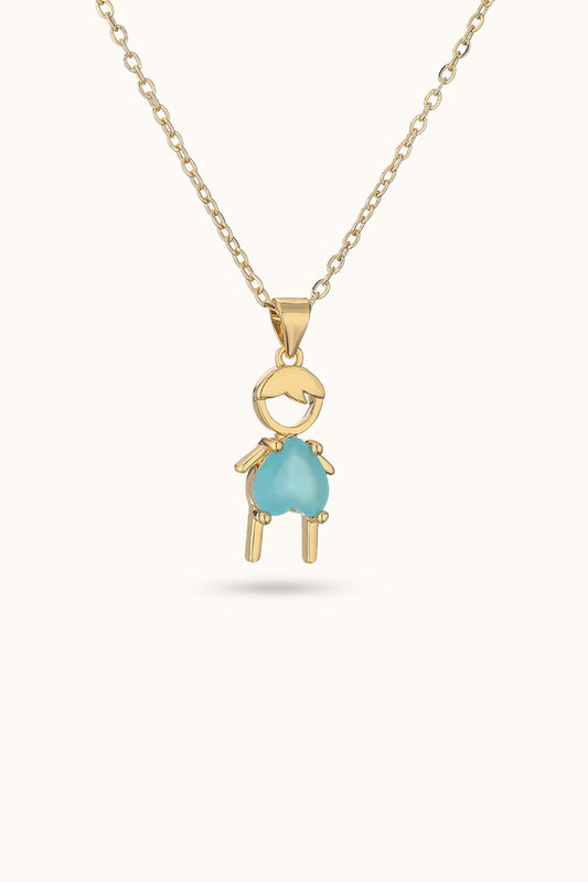 Couple's Cubic Zirconia Pendant Necklace