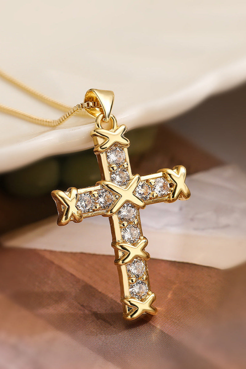 Cross of Thorns Diamond Necklace