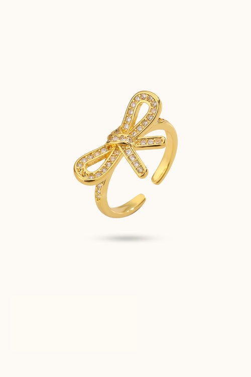 Diamond Bow Ring