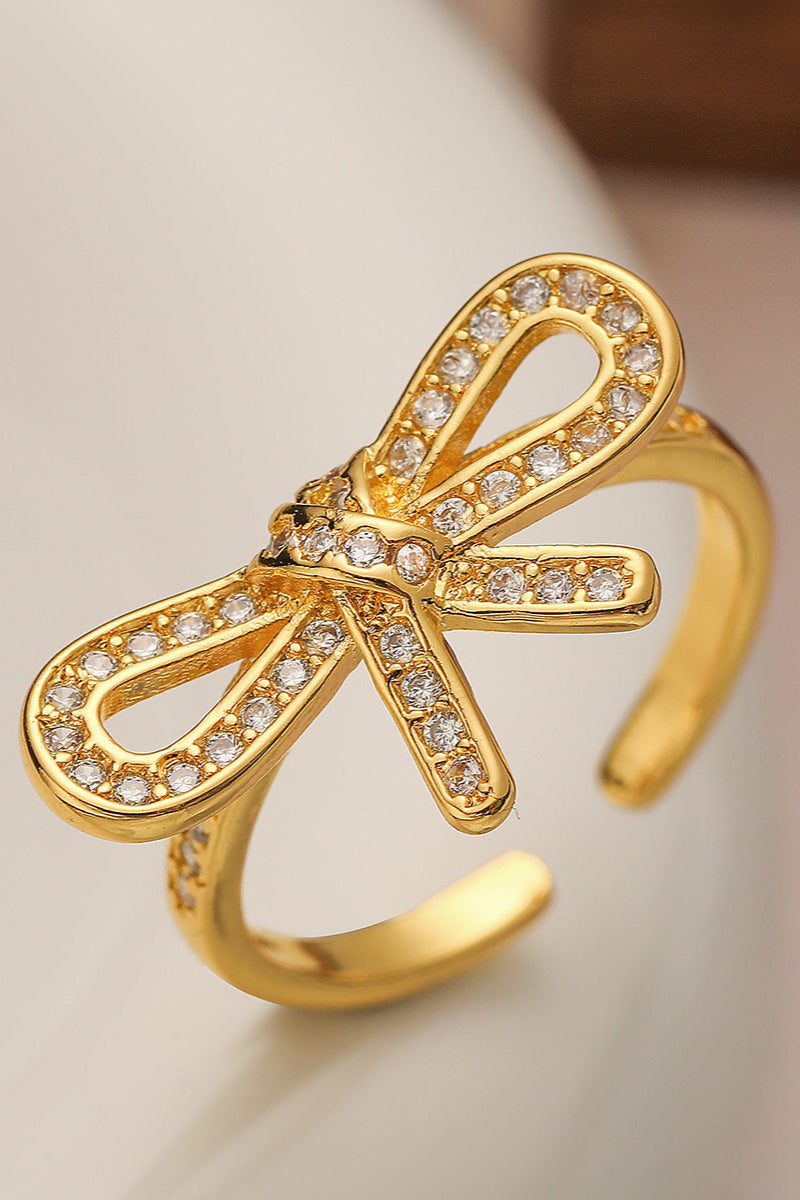 Diamond Bow Ring
