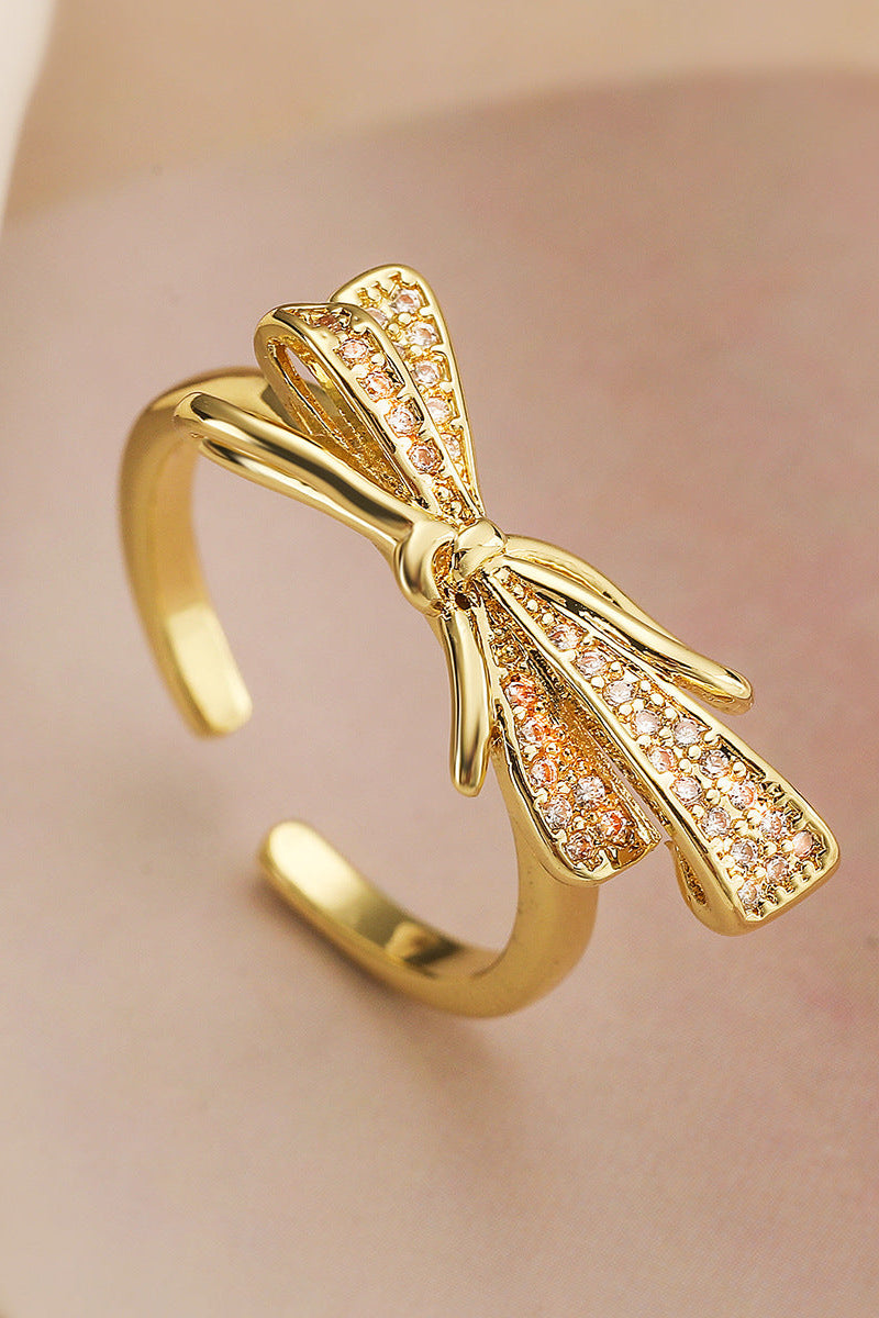 Bowing Diamond Rings