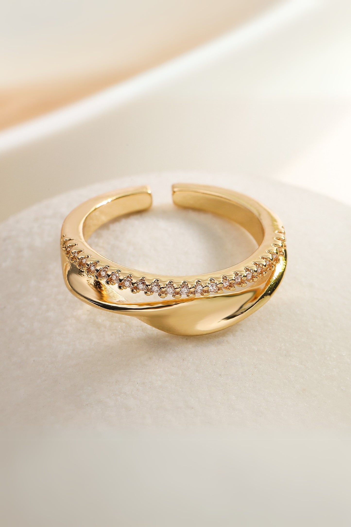 Diamond Folding Ring