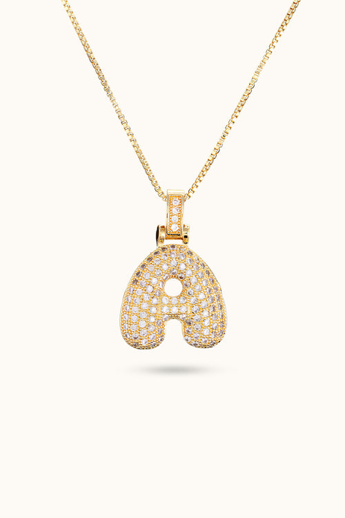Diamond Initial Name Pendant Necklace
