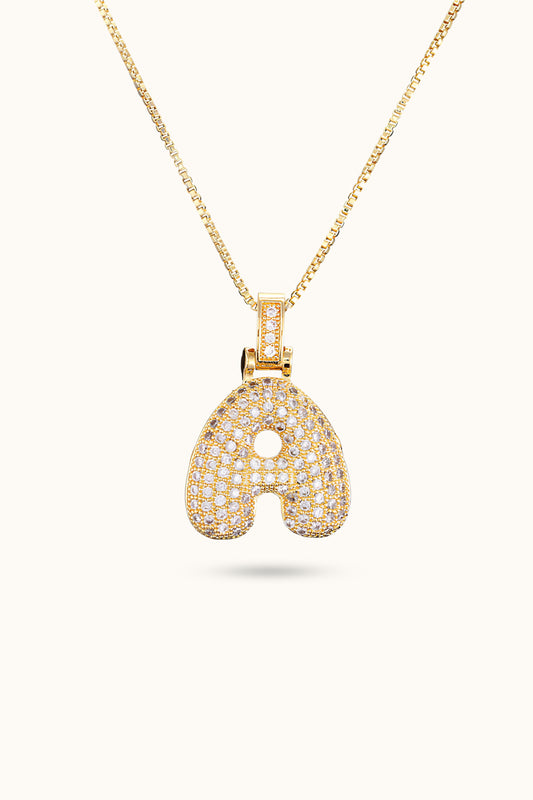 Diamond Initial Name Pendant Necklace