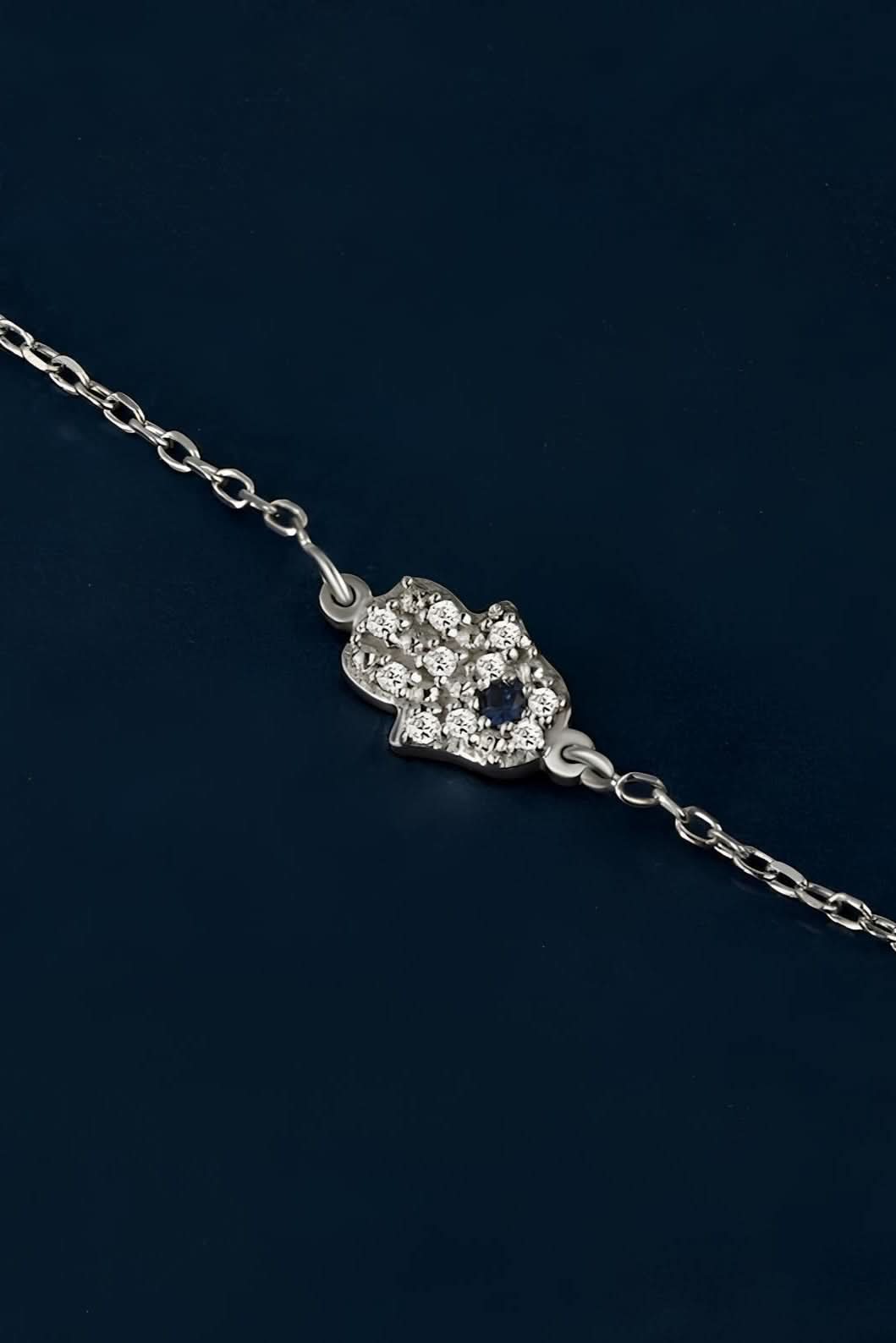 Diamond Pave Hamsa Bracelet