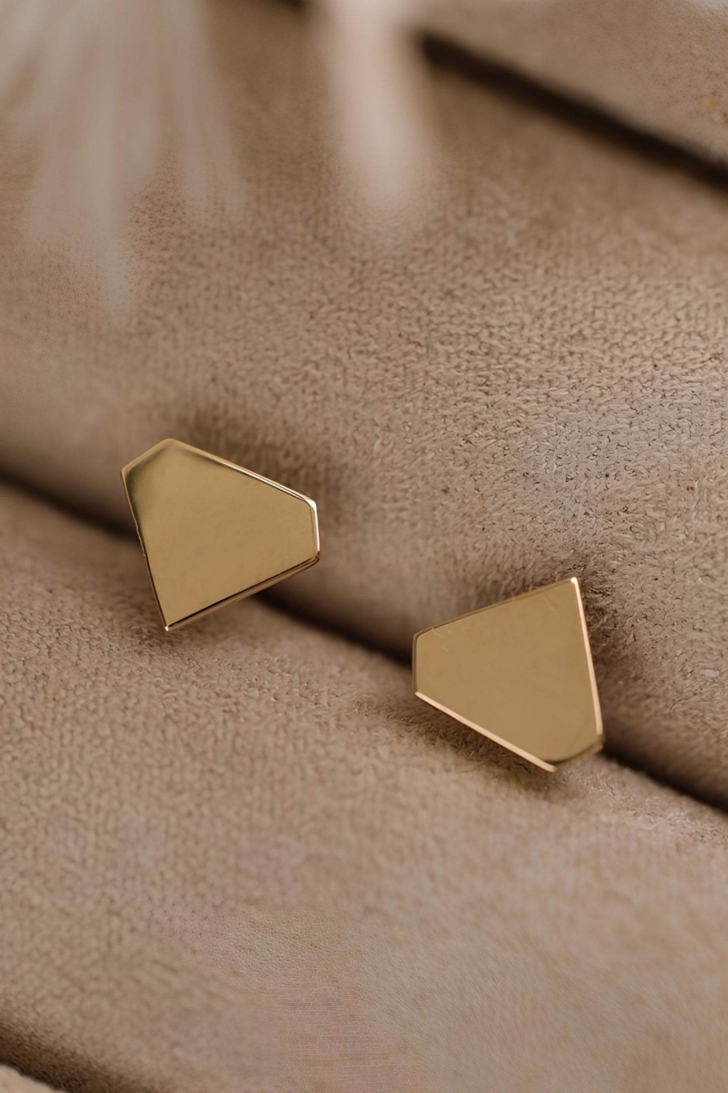 Diamond Shape Stud Earrings