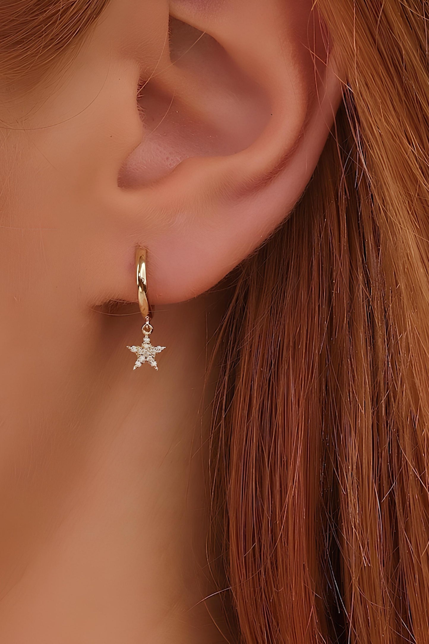 Diamond Star Earring