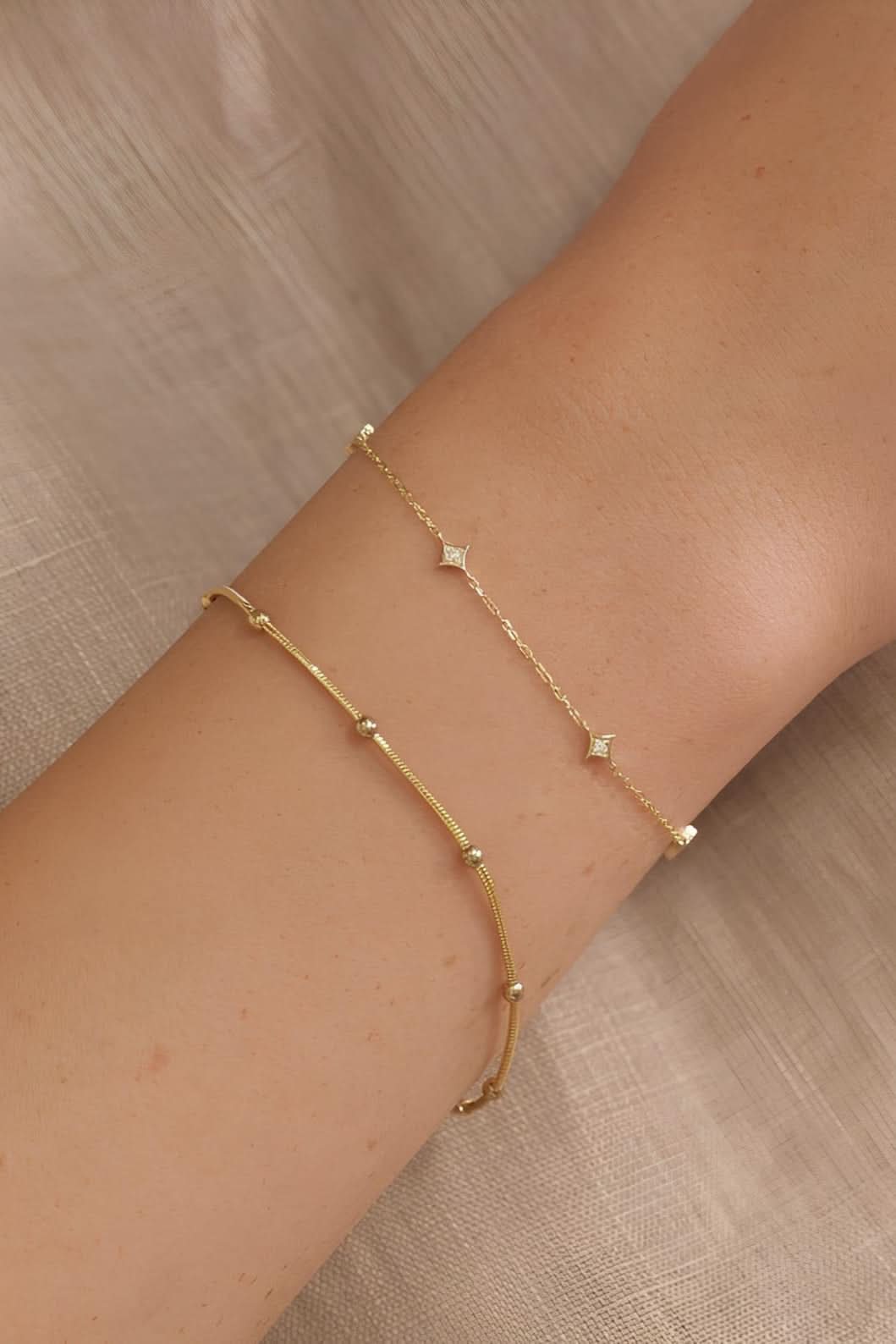 Diamond Star Station Bracelet