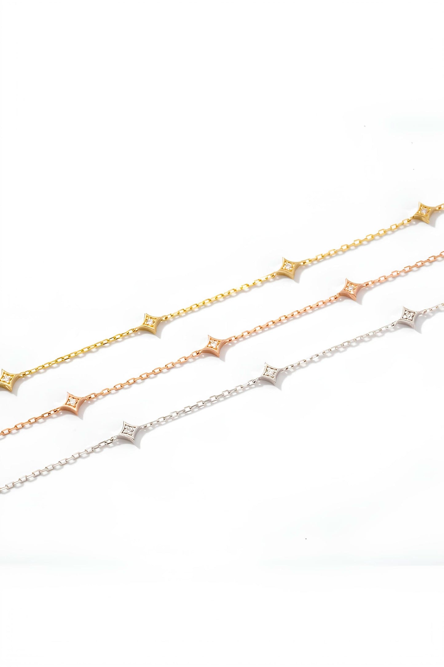 Diamond Star Station Bracelet