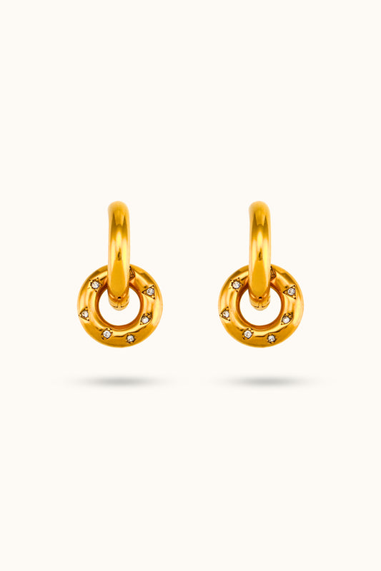 Donut Pendant Earring