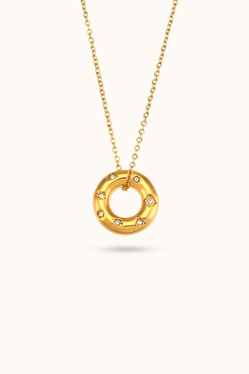 Donut Pendant Necklace