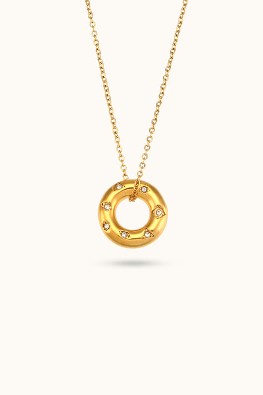 Donut Pendant Necklace