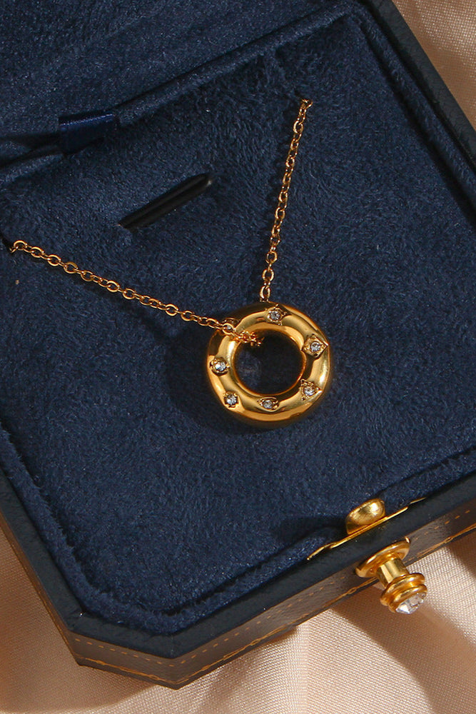 Donut Pendant Necklace