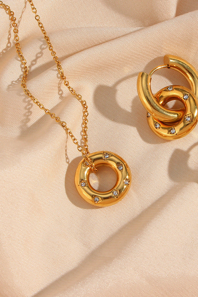 Donut Pendant Necklace