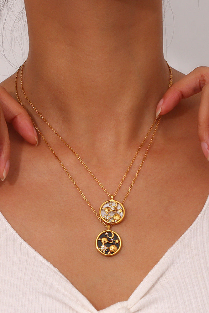 Earth star shell necklace