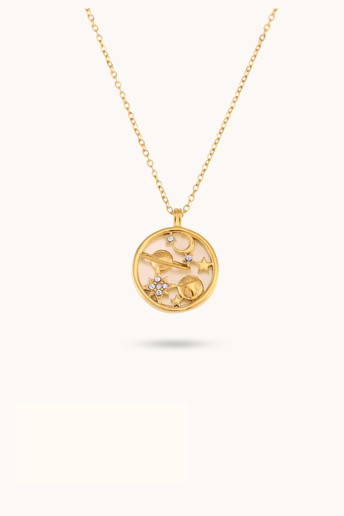 Earth star shell necklace