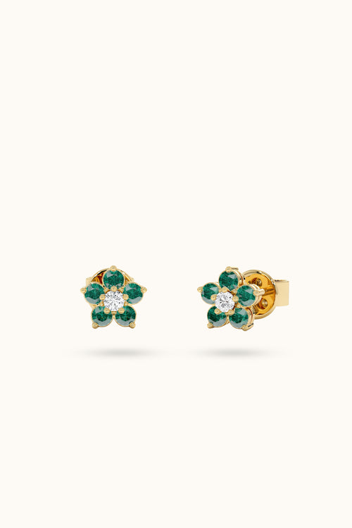 Emerald Stud Earrings