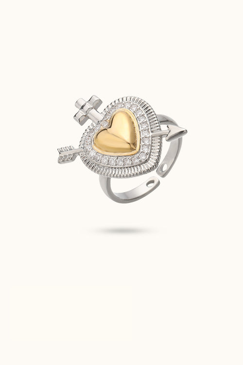 Heart Arrow Ring