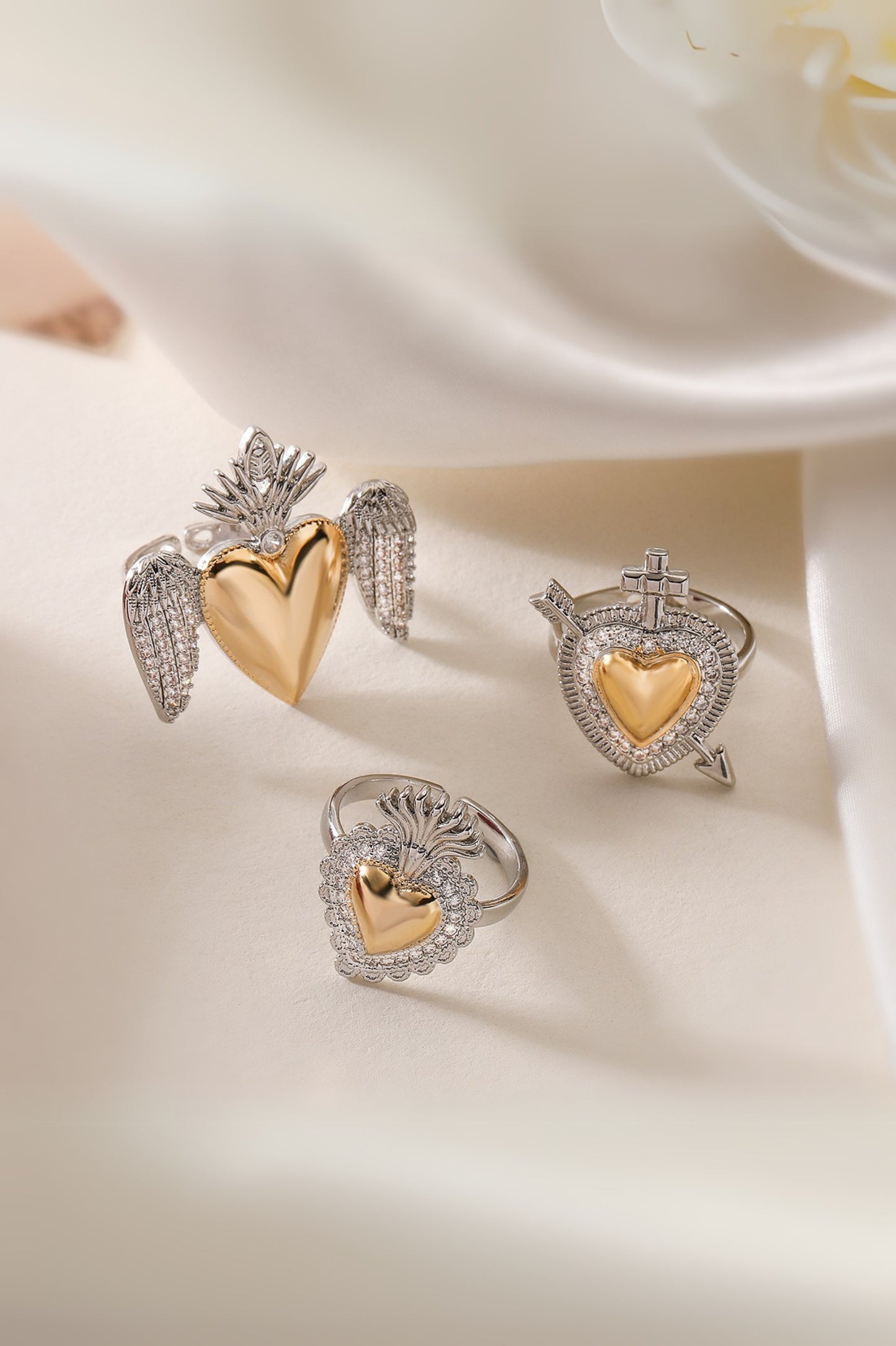 Heart Arrow Ring