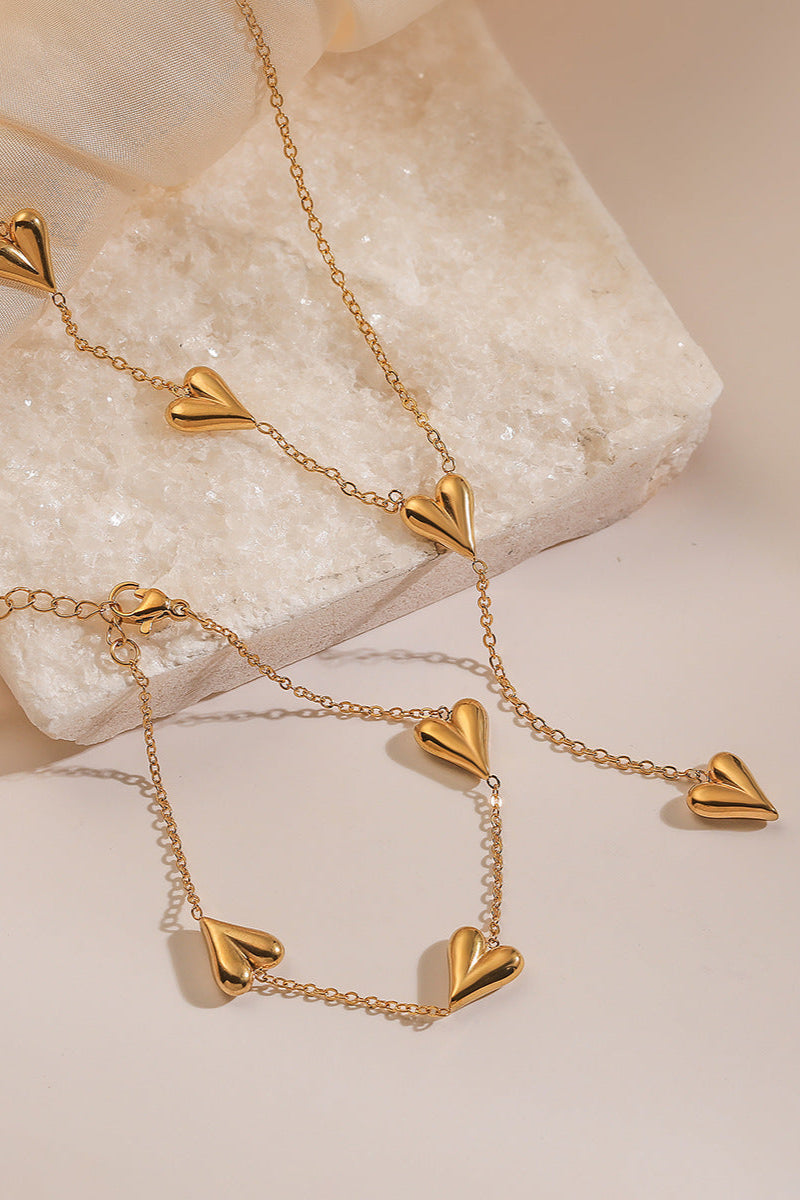 Heart Y Pendant Necklace