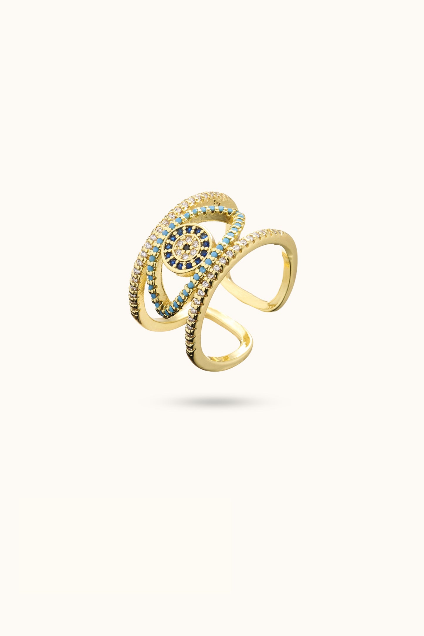 Hollow Design Demon Eye Open Ring