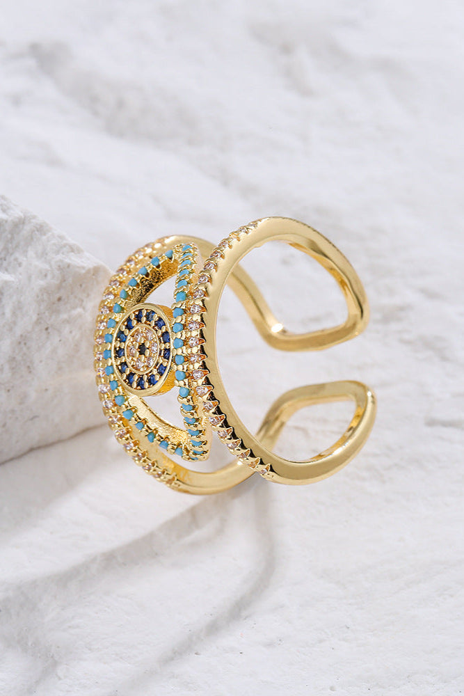 Hollow Design Demon Eye Open Ring