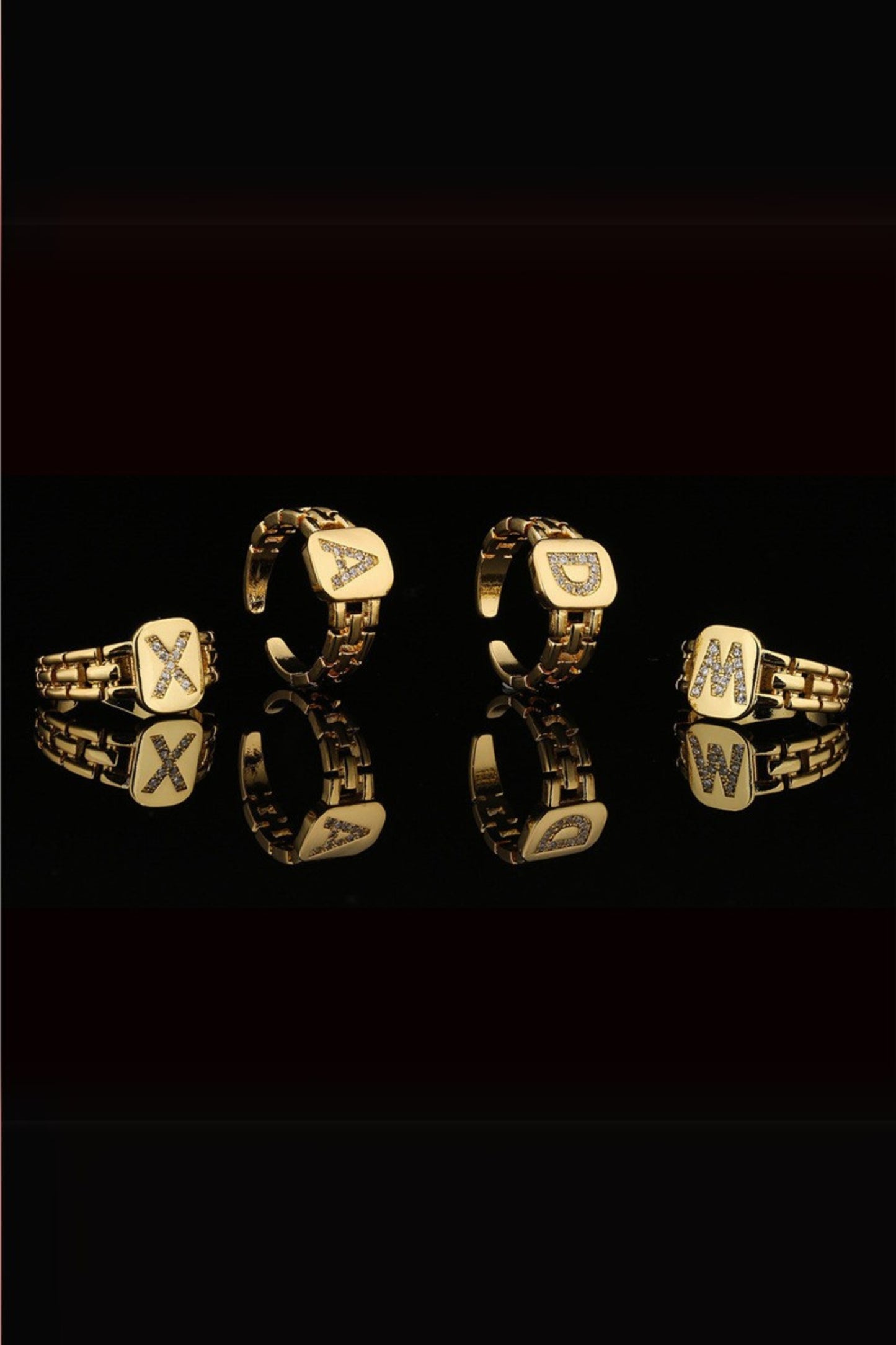 Initial Letter Diamond Ring
