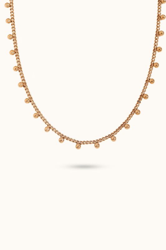 Keshi pearl twisted chain necklace