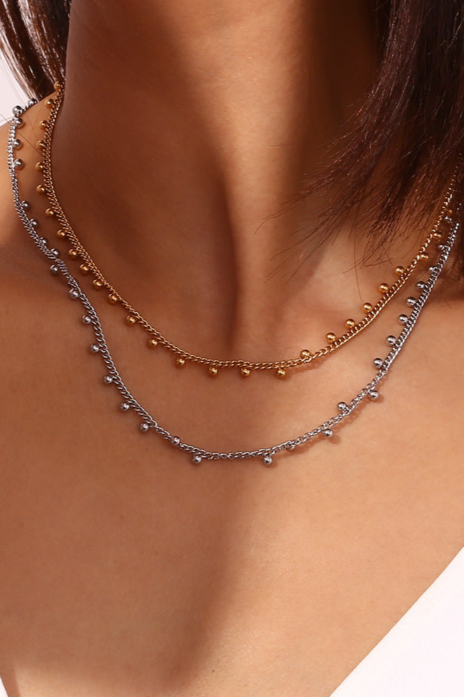 Keshi pearl twisted chain necklace