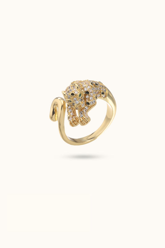 Leopard Open Ring