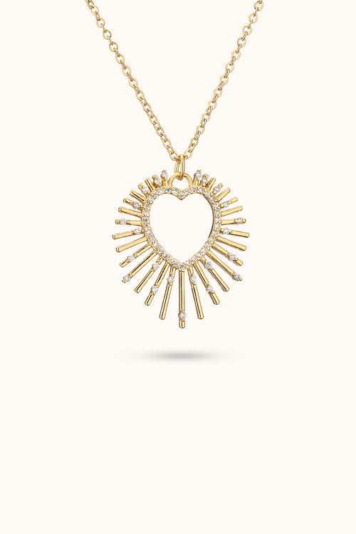 Love Heart Glow Pendant Necklace