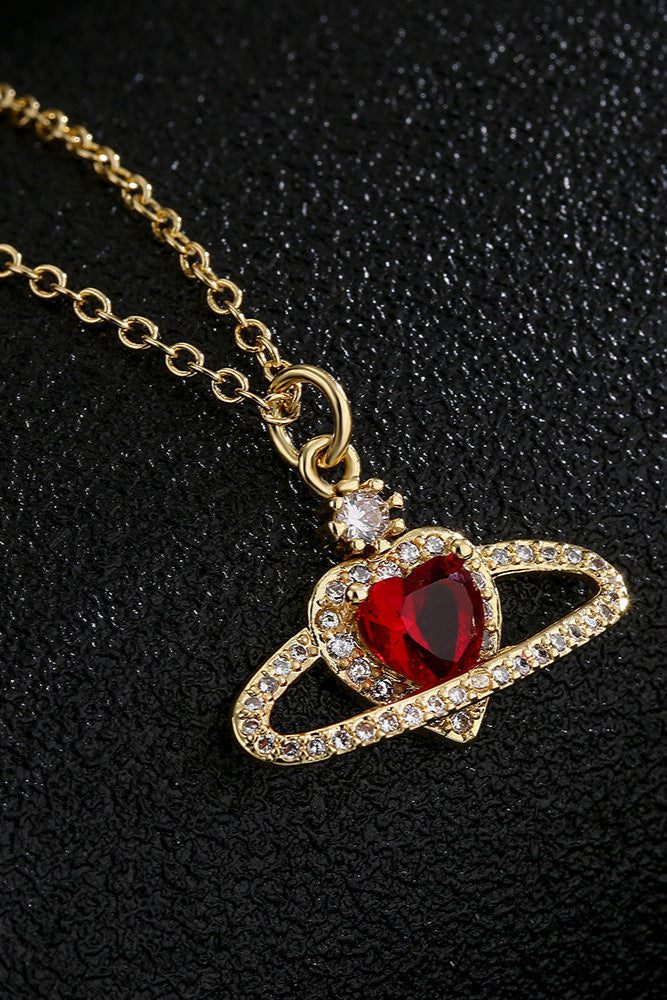 Love Planet Pendant Necklace