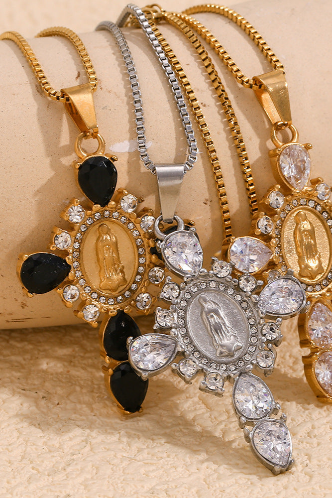 Maria Cross Necklace