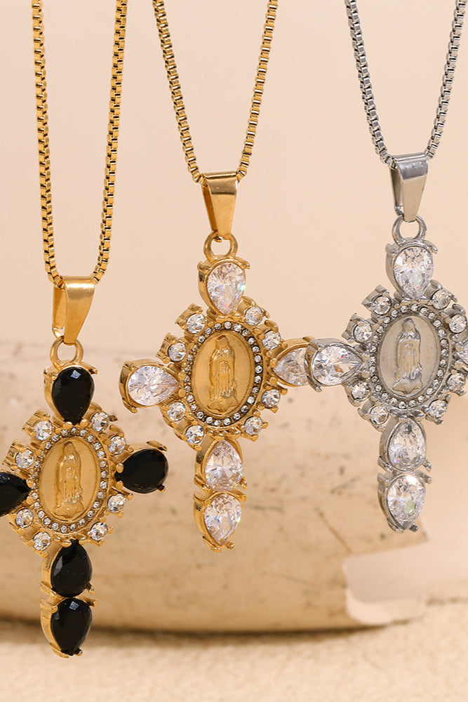 Maria Cross Necklace