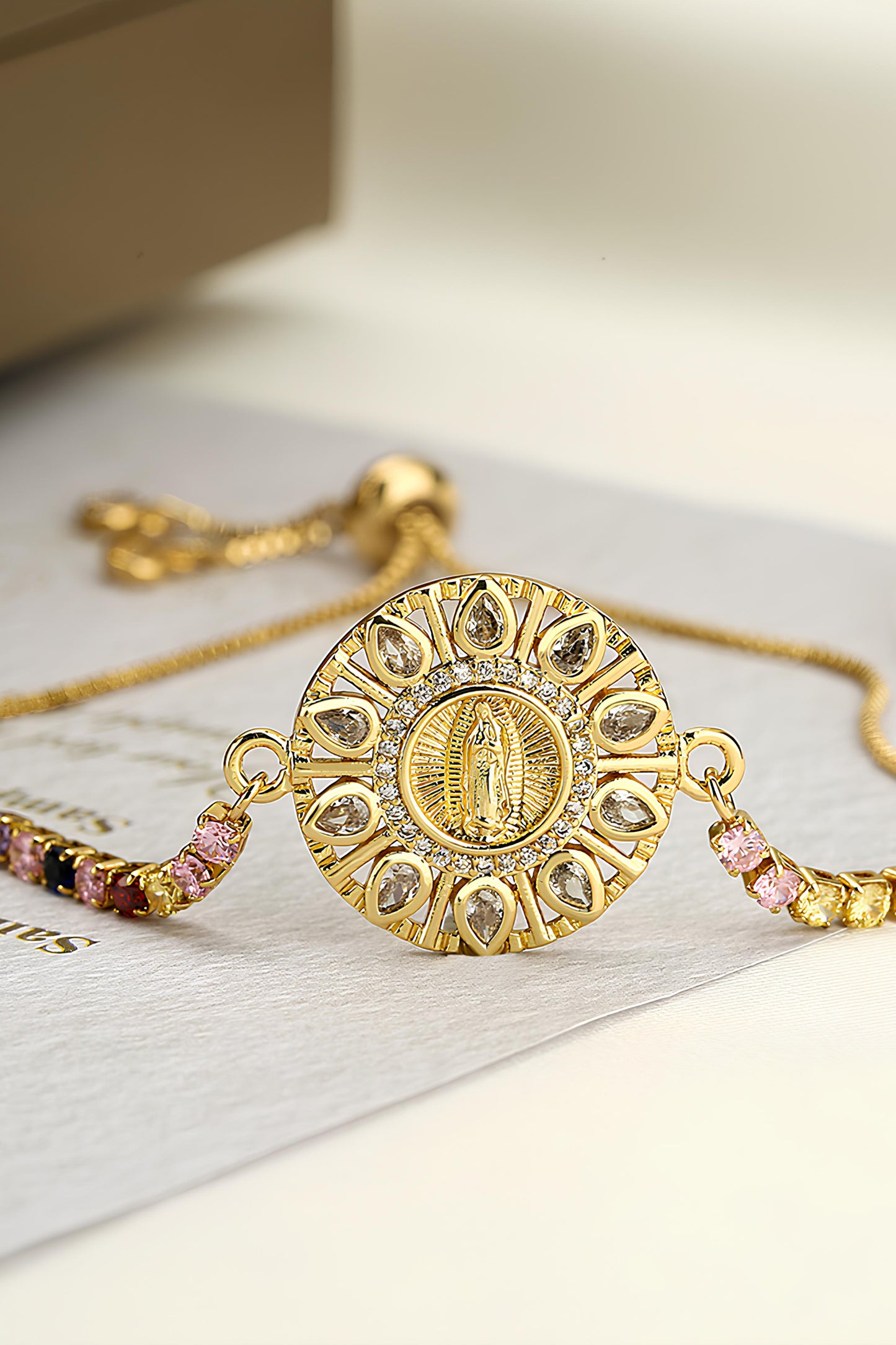 Our Lady of Radiance Diamond Adjustable Bracelet