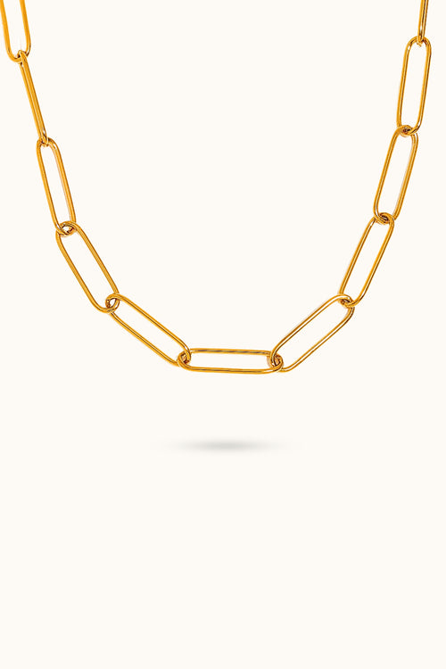 Paperclip buckle Chain necklace