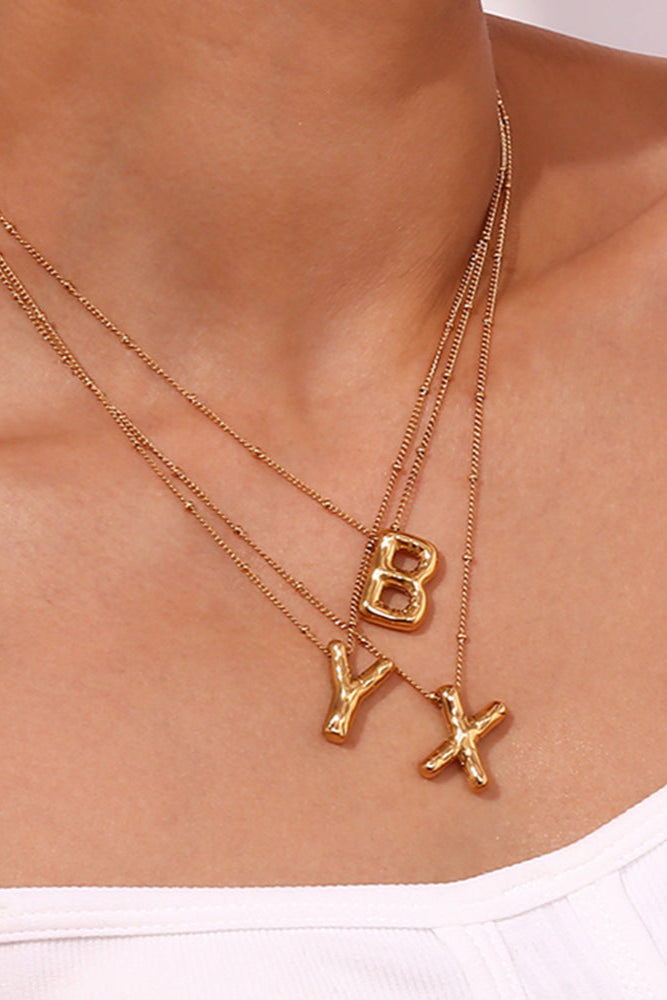 Name Party Ballon Initial Necklace
